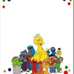 sesame street birthday invitation template