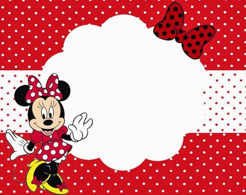 Minnie Mouse Invitation Cards Printable Free