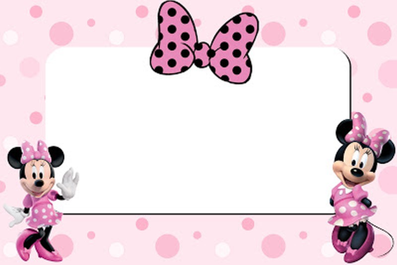 Minnie Mouse Printable invitation card | Invitations Online