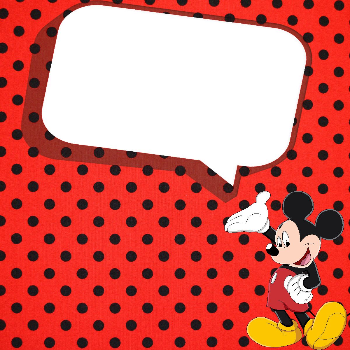 Mickey Mouse Invitation Template Printable from www.showerinvitationsonline.com