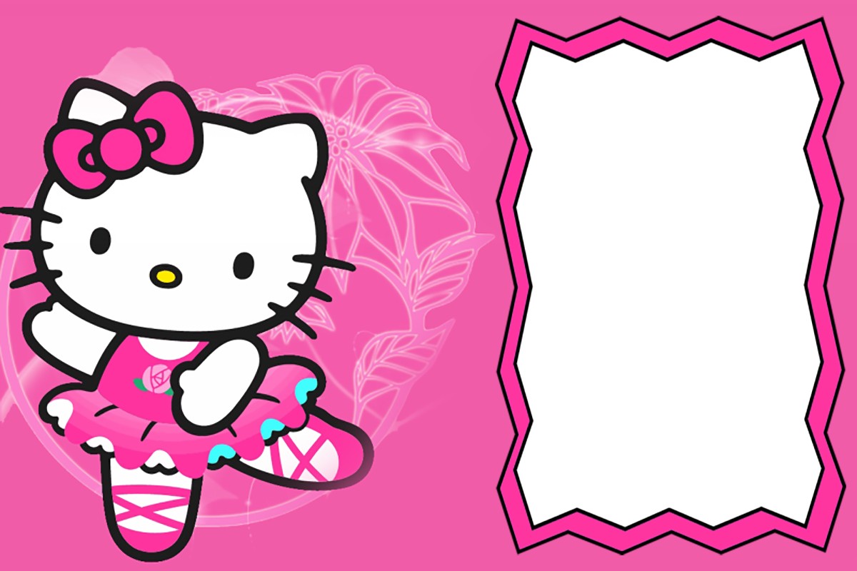 Cute Hello Kitty Party Invitaton Card - Invitations Online With Regard To Hello Kitty Birthday Card Template Free