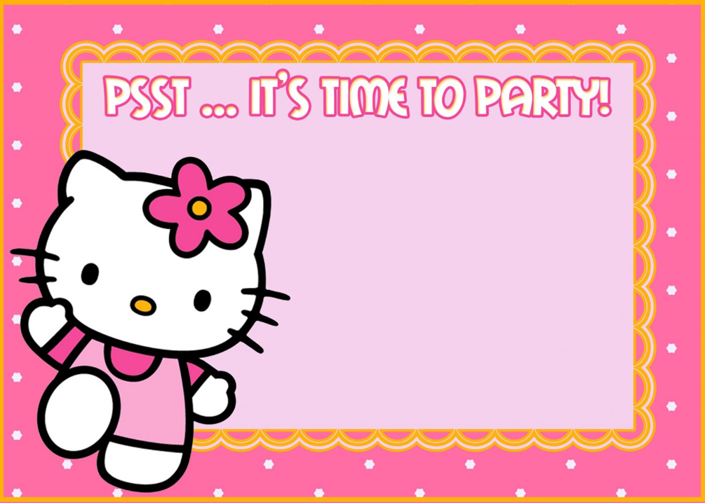 Hello Kitty Free Printable Invitation Templates Invitations Online