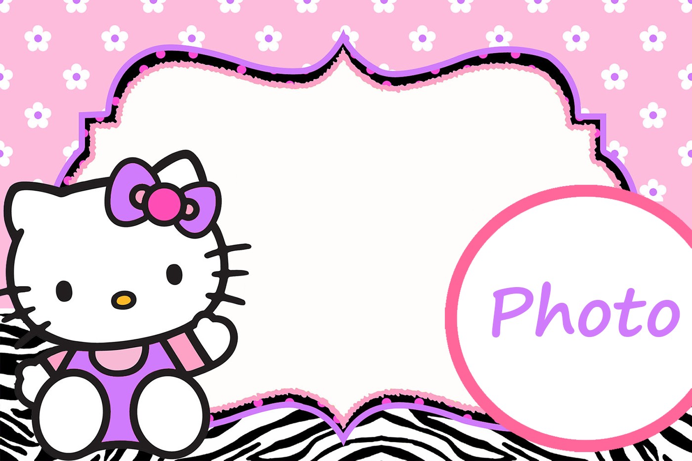 Hello Kitty Free Printable Invitation Templates Invitations Online