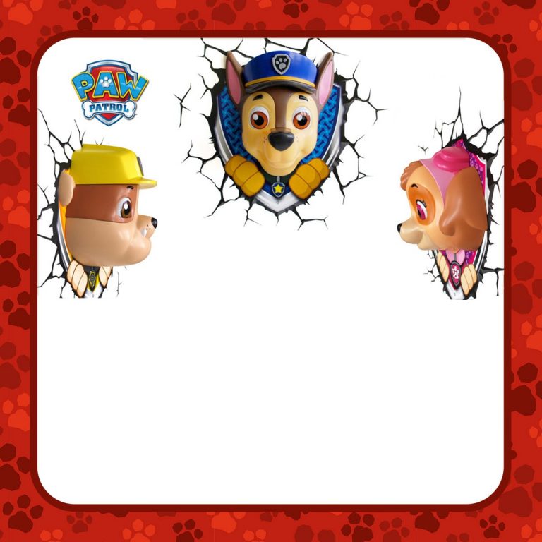 Free Printable Paw Patrol Party Invitation Card – Invitations Online