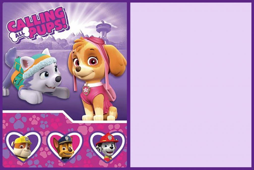 Free Printable Paw Patrol Party Invitation Card Invitations Online