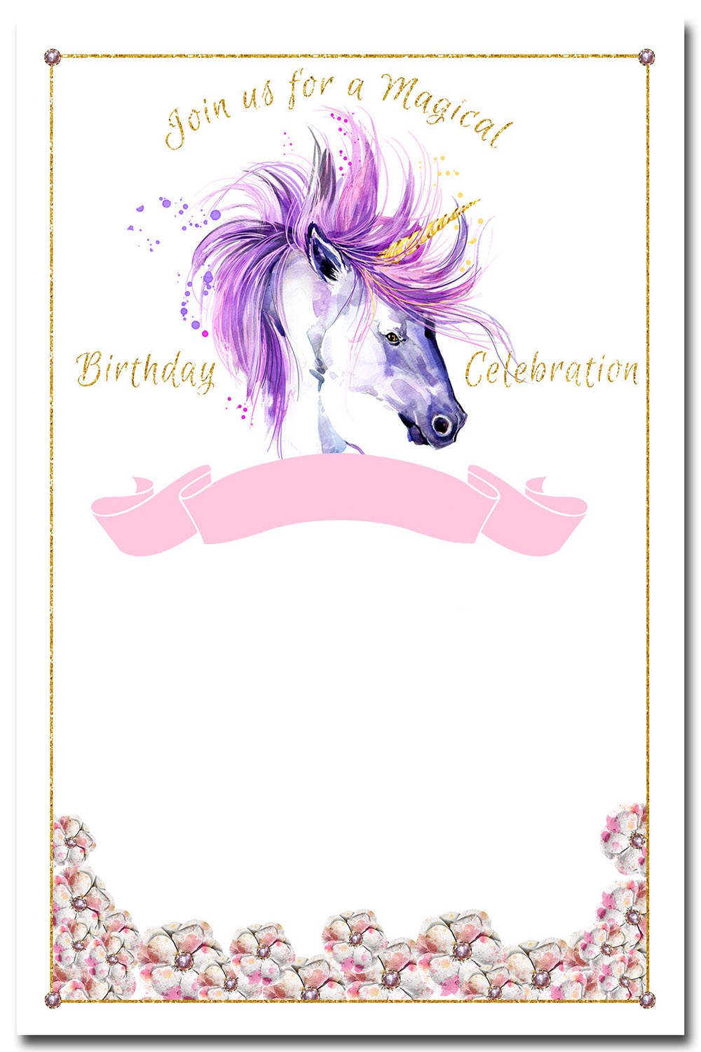 Unicorn Invitation Templates - Designed to meet the 