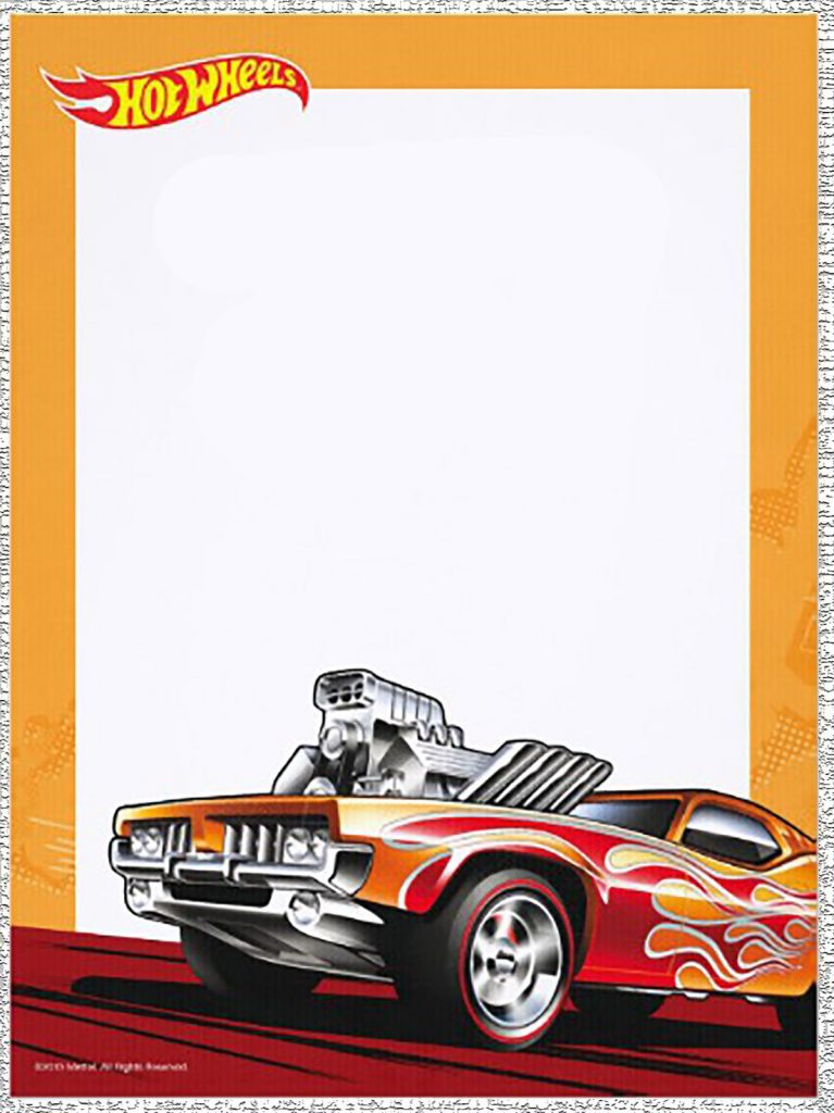 Free Printable Hot Wheels Invitation Templates for Download