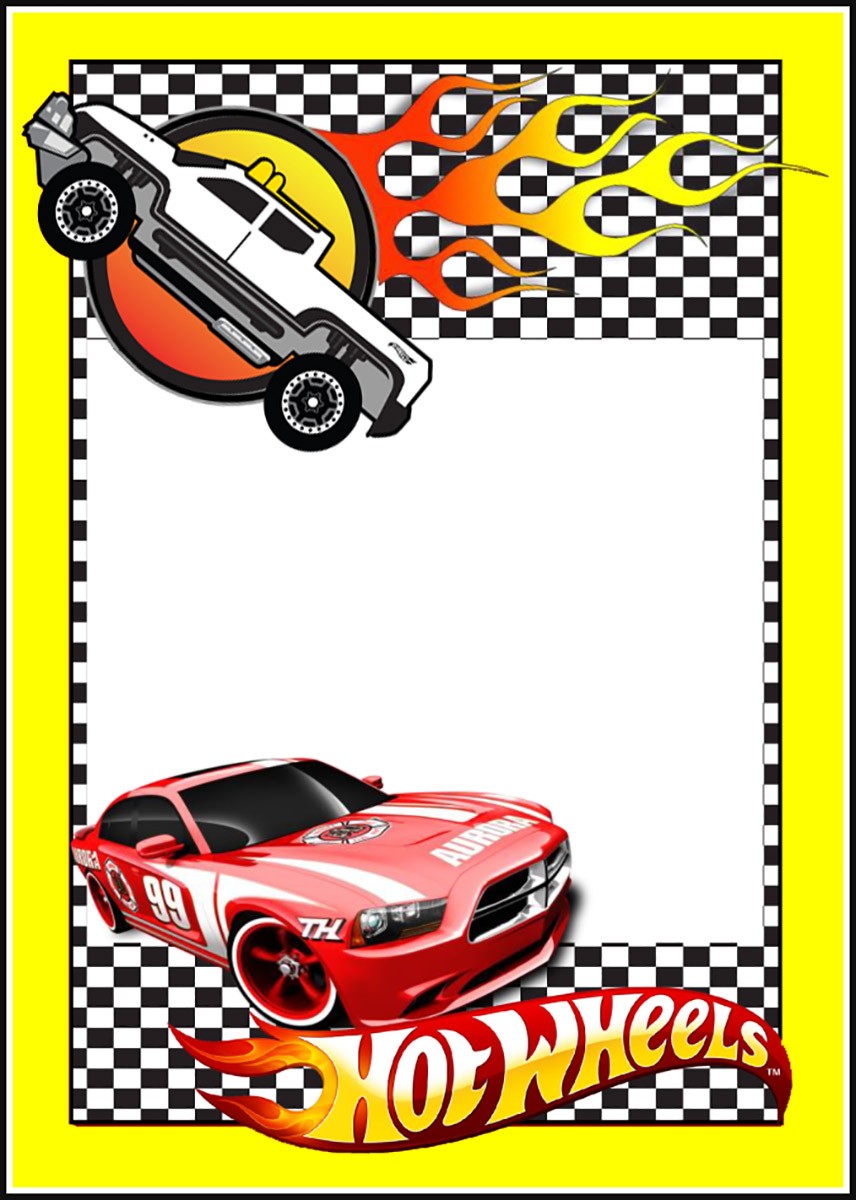 Free Printable Hot Wheels Invitation Templates for Download