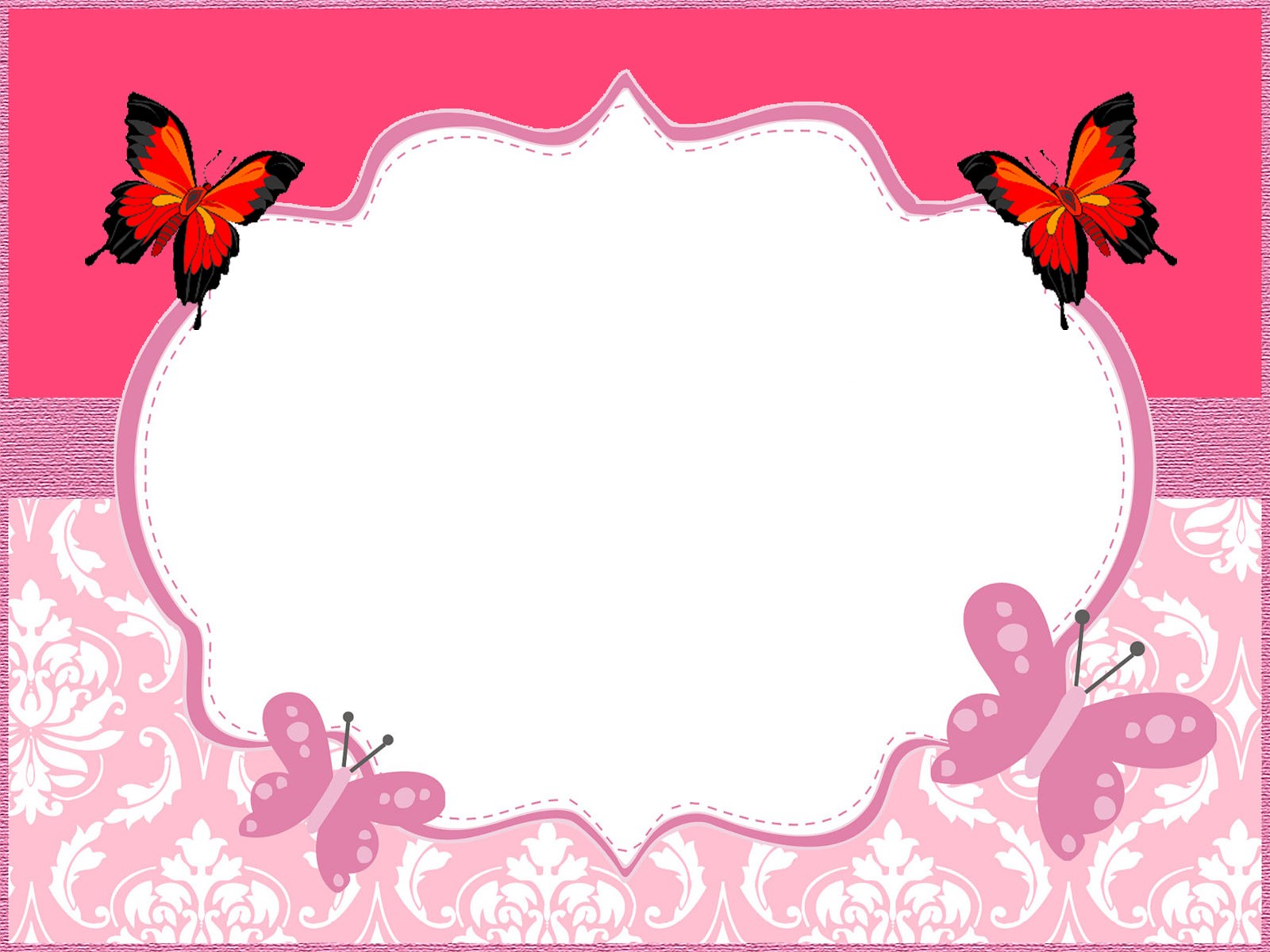 Butterfly Invitation Template Free